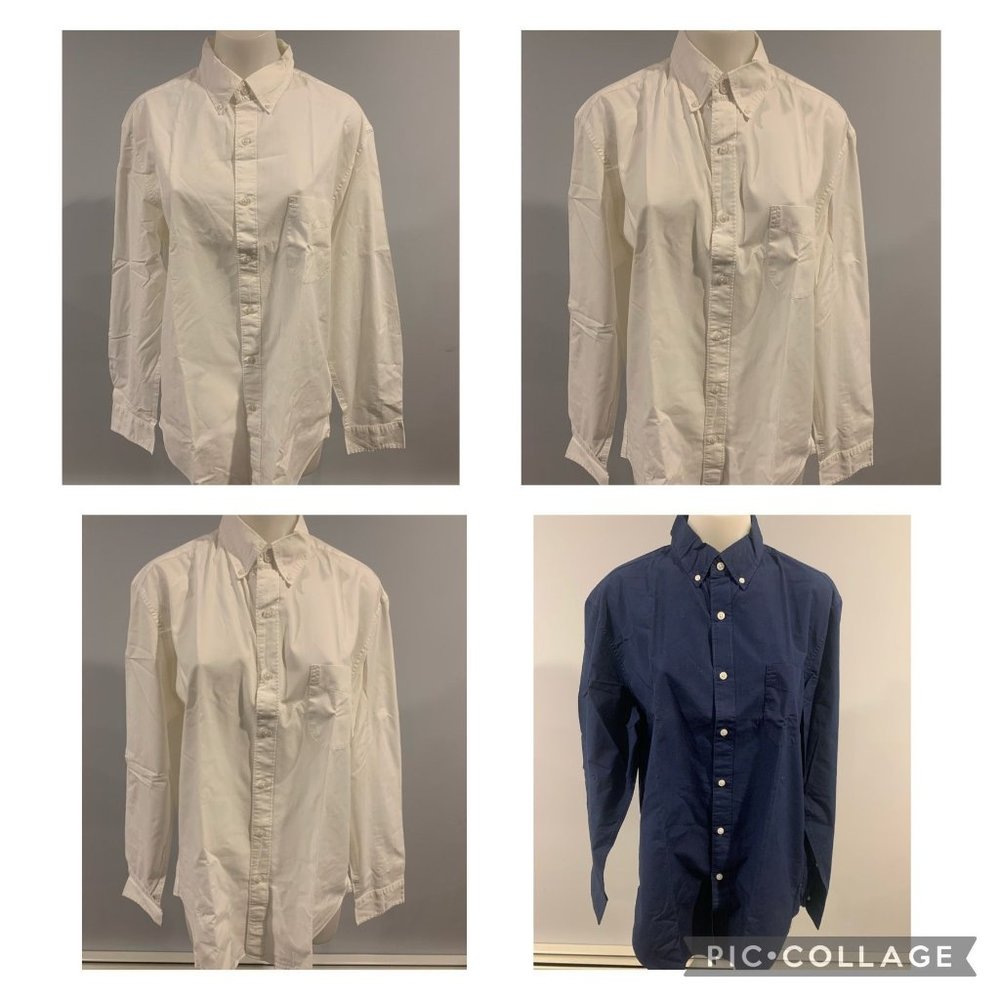 J. Crew Long Sleeve Polo Size Large Lots of 4